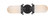 Centri - 2 Light - 22 inch - Matte Black - Bath Vanity Light (3442|900-2W-BK-CE231-BK-W-LED)