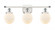 Beacon - 3 Light - 26 inch - White Polished Chrome - Bath Vanity Light (3442|916-3W-WPC-G201-6-LED)