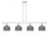 Bell - 4 Light - 48 inch - White Polished Chrome - Stem Hung - Island Light (3442|916-4I-WPC-G73)