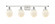 Beacon - 4 Light - 36 inch - White Polished Chrome - Bath Vanity Light (3442|916-4W-WPC-G201-6-LED)