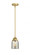 Bell - 1 Light - 5 inch - Satin Gold - Stem hung - Mini Pendant (3442|288-1S-SG-G58)