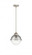 Hampden - 1 Light - 9 inch - Brushed Satin Nickel - Stem hung - Mini Pendant (3442|288-1S-SN-HFS-84-SN)