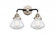 Olean - 2 Light - 15 inch - Black Polished Nickel - Bath Vanity Light (3442|288-2W-BPN-G322)
