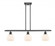 Athens - 3 Light - 36 inch - Oil Rubbed Bronze - Cord hung - Island Light (3442|516-3I-OB-G121-6-LED)