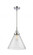Cone - 1 Light - 12 inch - Polished Chrome - Mini Pendant (3442|447-1S-PC-G44-L)