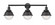 Hampden - 3 Light - 34 inch - Matte Black - Bath Vanity Light (3442|205-BK-HFS-64-BK)