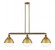 Hampden - 3 Light - 42 inch - Brushed Brass - Stem Hung - Adjustable Island Light (3442|213-BB-HFS-82-BB)