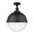 Hampden - 1 Light - 13 inch - Matte Black - Semi-Flush Mount (3442|517-1CH-BK-HFS-124-BK)