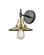 Railroad - 1 Light - 8 inch - Black Antique Brass - Sconce (3442|447-1W-BAB-M4-AB-LED)