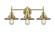 Railroad - 3 Light - 26 inch - Antique Brass - Bath Vanity Light (3442|447-3W-AB-M4-AB)