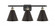 Berkshire - 3 Light - 28 inch - Black Antique Brass - Bath Vanity Light (3442|516-3W-BAB-MBC-8-BK)