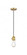 Bare Bulb - 1 Light - 3 inch - Satin Gold - Cord hung - Mini Pendant (3442|201CSW-SG-LED)