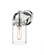 Pilaster - 1 Light - 7 inch long Glass - Polished Chrome - Sconce (3442|423-1W-PC-4CL-LED)