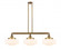 Bridgeton - 3 Light - 44 inch - Brushed Brass - Stem Hung - Adjustable Island Light (3442|213-BB-G691-12-LED)