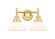 Caden - 2 Light - 17 inch - Satin Gold - Bath Vanity Light (3442|447-2W-SG-G4471)