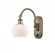 Fenton - 1 Light - 7 inch - Antique Brass - Adjustable Swing Arm (3442|518-1W-AB-G91-LED)