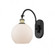 Athens - 1 Light - 8 inch - Black Antique Brass - Adjustable Swing Arm (3442|518-1W-BAB-G121-8)