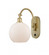 Athens - 1 Light - 8 inch - Satin Gold - Adjustable Swing Arm (3442|518-1W-SG-G121-8-LED)