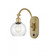 Athens - 1 Light - 6 inch - Satin Gold - Adjustable Swing Arm (3442|518-1W-SG-G124-6-LED)