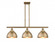 Derby - 3 Light - 36 inch - Brushed Brass - Stem Hung - Island Light (3442|916-3I-BB-MFD-10-BB-LED)