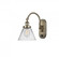 Cone - 1 Light - 8 inch - Antique Brass - Adjustable Swing Arm (3442|918-1W-AB-G42-LED)