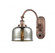 Bell - 1 Light - 8 inch - Antique Copper - Adjustable Swing Arm (3442|918-1W-AC-G78)