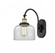 Bell - 1 Light - 8 inch - Black Antique Brass - Adjustable Swing Arm (3442|918-1W-BAB-G72-LED)