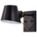 Baxter; 1 Light Vanity; Black with Burnished Brass (81|60/7381)