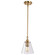 Dover; 1 Light; Small Pendant; Vintage Brass with Clear Glass (81|60/7410)