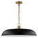 Colony; 1 Light; Large Pendant; Matte Black with Burnished Brass (81|60/7487)