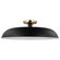Colony; 1 Light; Large Semi-Flush Mount Fixture; Matte Black with Burnished Brass (81|60/7497)