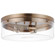 Intersection; Large Flush Mount Fixture; Burnished Brass with Clear Glass (81|60/7538)