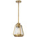 Everett; 1 Light; 7 Inch Mini Pendant; Natural Brass Finish with Clear Glass (81|60/7561)