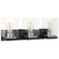 Crossroads; 3 Light Vanity; Matte Black with Clear Glass (81|60/7653)