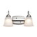 15 Watt; LED 2 Light Vanity Fixture; 3000K; Brushed Nickel with Alabaster Glass (81|62/1568)