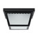 12 Watt; 9 inch; LED Carport Flush Mount Fixture; 3000K; Dimmable; Black Finish with Frosted Glass (81|62/1572)