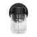 8 Watt; 1 Light; Porch; Wall; Mason Jar Fixture; 3000K; Black Finish with Clear Glass (81|62/1573)