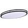 Glamour LED 32 inch; Flush Mount Fixture; Oval Shape; Black Finish; CCT Selectable 3K/4K/5K (81|62/1741)