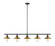 5 Light Linear Chandelier (276|613-5L-MB+FB)