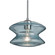 Besa, Zen Cord Pendant, Blue Bubble, Satin Nickel Finish, 1x60W Medium Base, 15Ft. Co (127|1JT-ZENBL-SN-L)