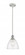 Bristol - 1 Light - 8 inch - White Polished Chrome - Mini Pendant (3442|516-1S-WPC-GBD-754)