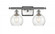Athens - 2 Light - 16 inch - Brushed Satin Nickel - Bath Vanity Light (3442|516-2W-SN-G124-6)