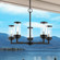 5 Lt Textured Black Outdoor Chandelier (108|20725-14)