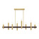 8 Lt Satin Brass & Bronze Linear Chandelier (108|46868-12)