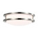 16 Watt; 10 inch; LED Flush Mount Fixture; 3000K; Dimmable; Brushed Nickel; White Lens (81|62/1561)
