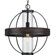 Terrace Collection  One-Light Matte Black Clear Seeded Glass Global Outdoor Hanging Light (149|P550111-31M)