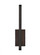 Banda Modern dimmable LED 13 Wall/Bath Vanity Light in a Dark Bronze finish (7355|700BCBND13Z-LED930-277)