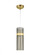 Manette Modern dimmable LED Grande Ceiling Pendant Light in a Natural Brass/Gold Colored finish (7355|700TDMANGPTKTKNB-LED)