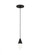Turret 1 Light Pendant (7355|700TRSPTRT1RB-LED930)