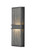 2 Light Outdoor Wall Light (276|577B-BK-LED)
